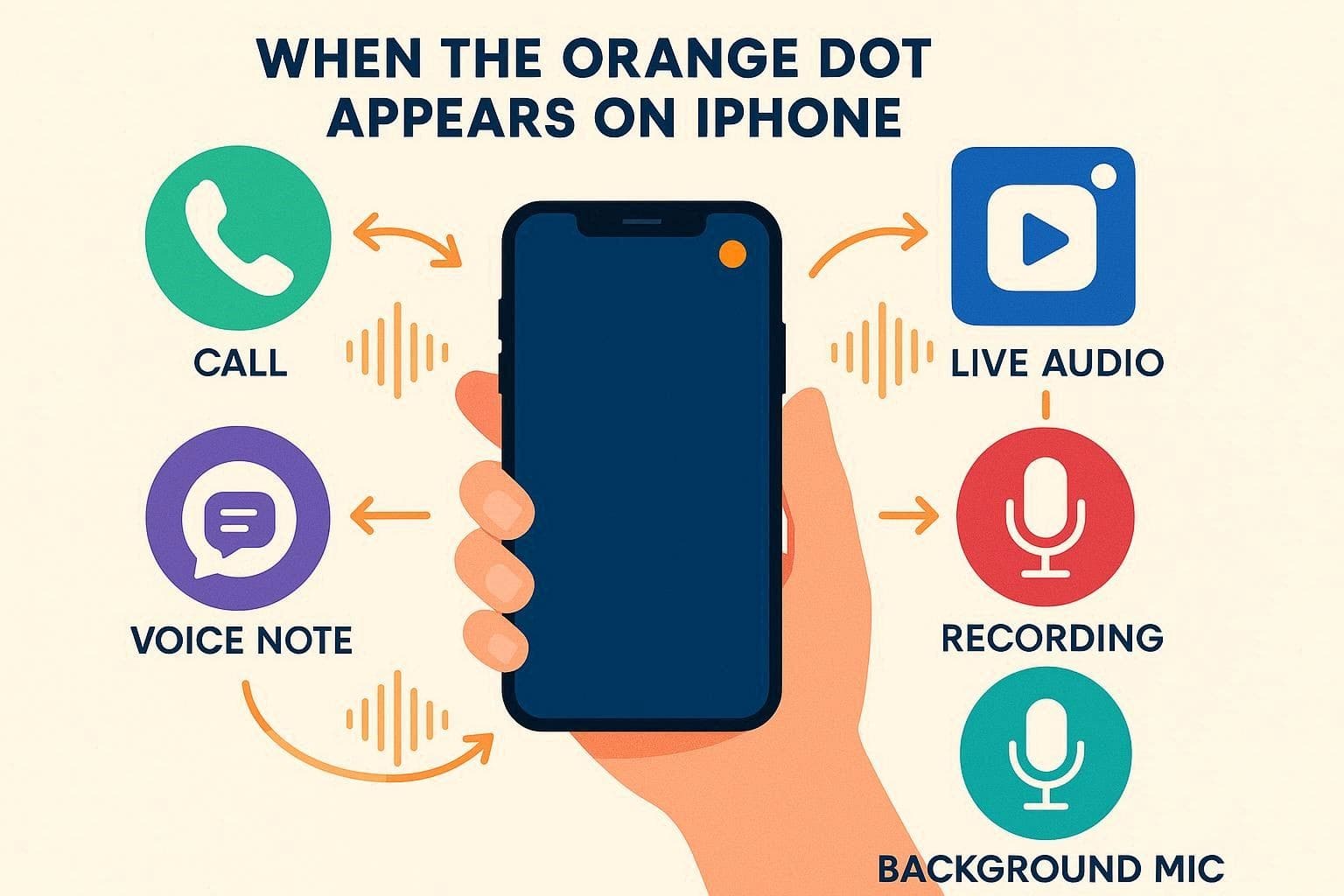 when orange dot appears