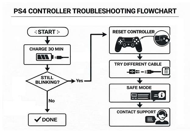 ps4 controller troubleshooting flowchart