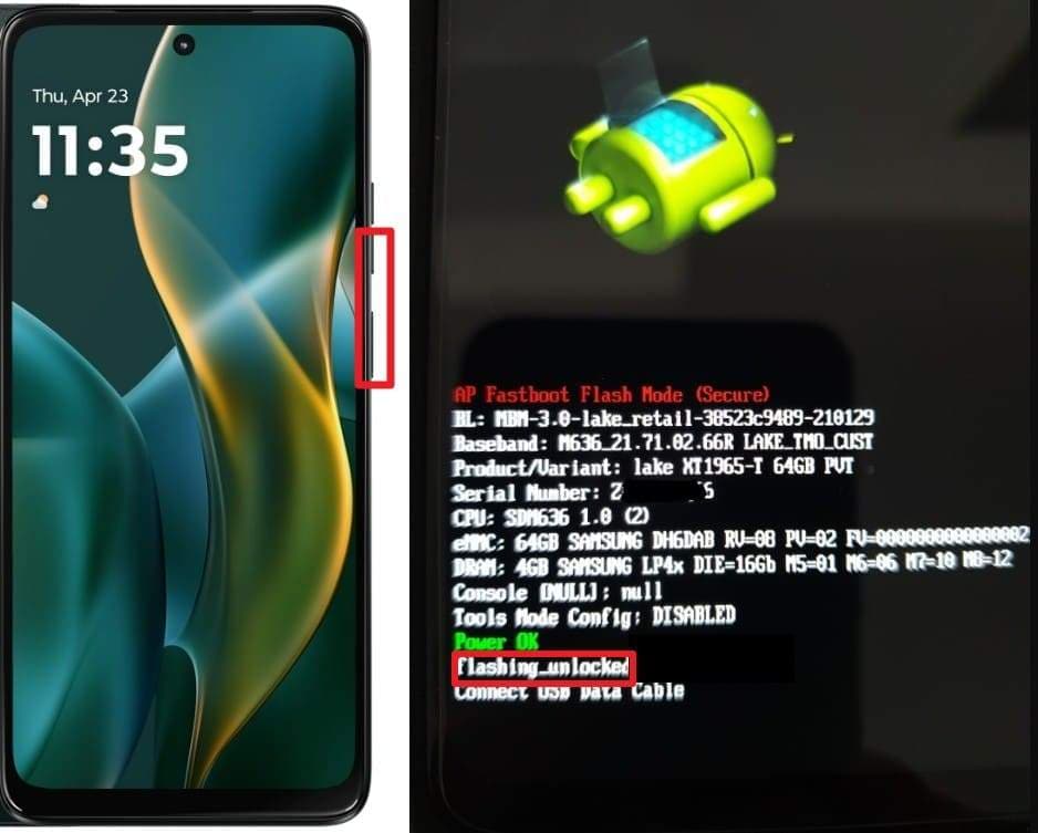 buttons to reboot to bootloader samsung