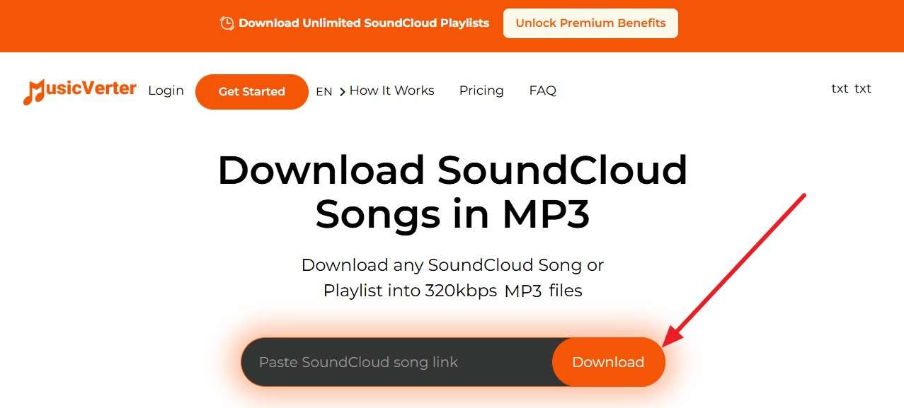 paste the music link on tool