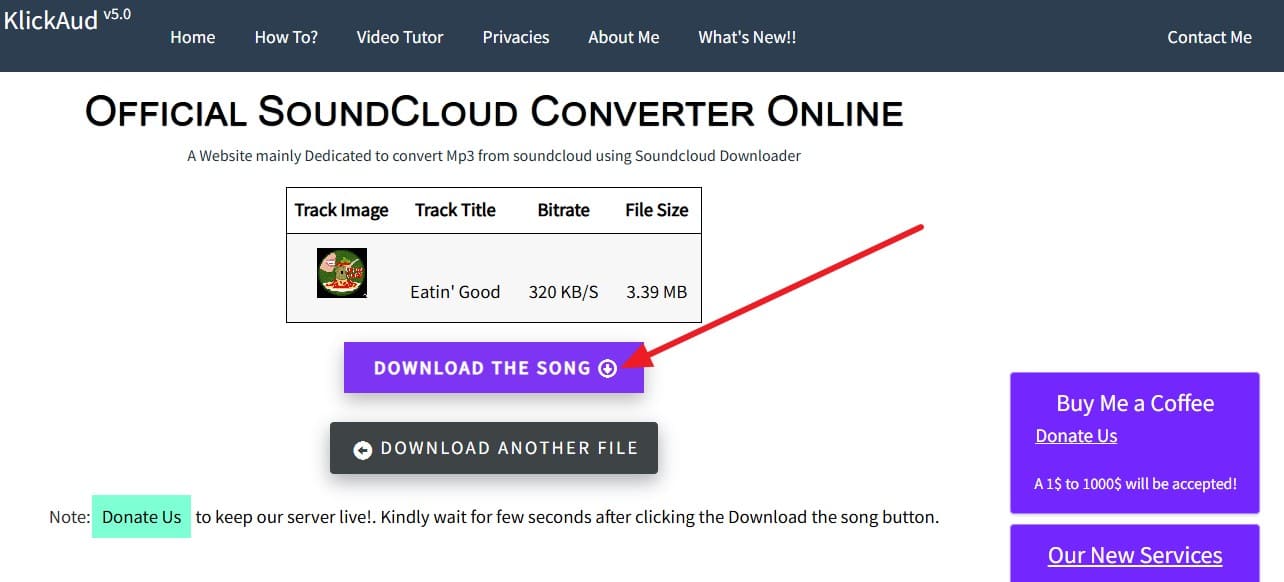 pick the download option
