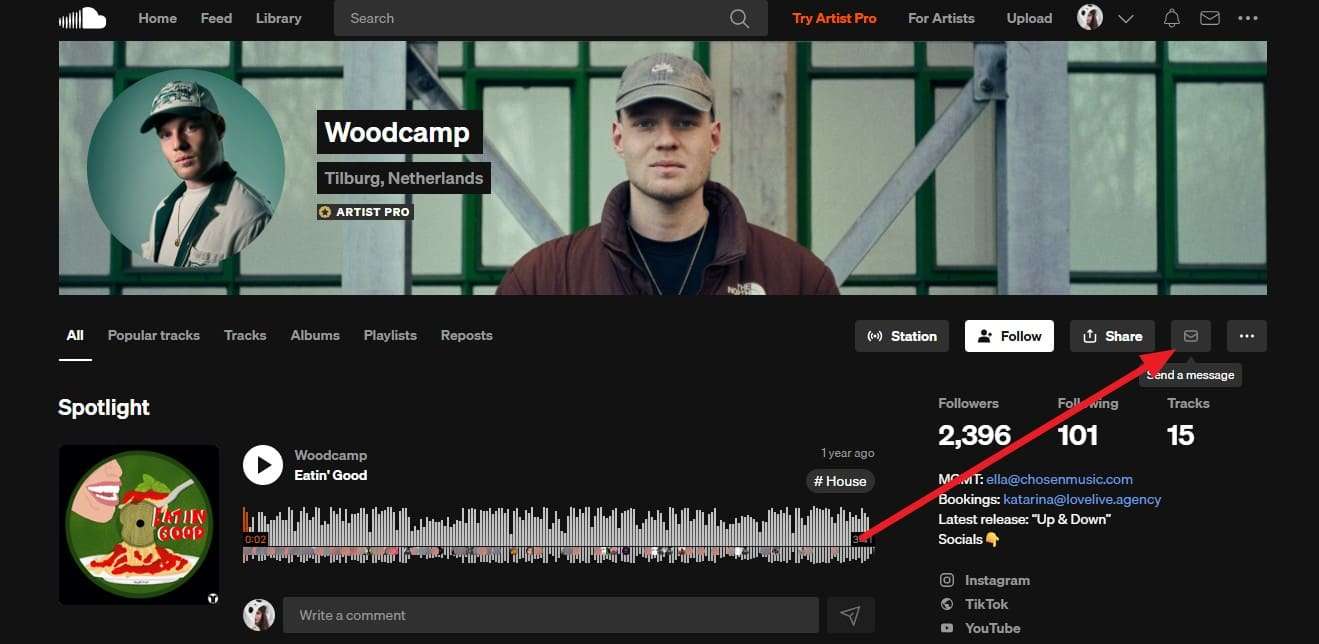 choose to send the message