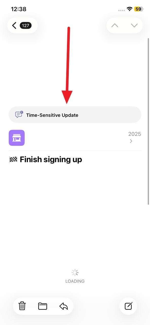 this message has not been downloaded from the server on iphone
