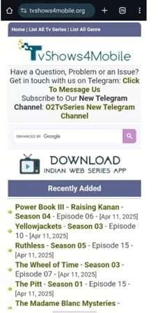 tvshow4mobile download