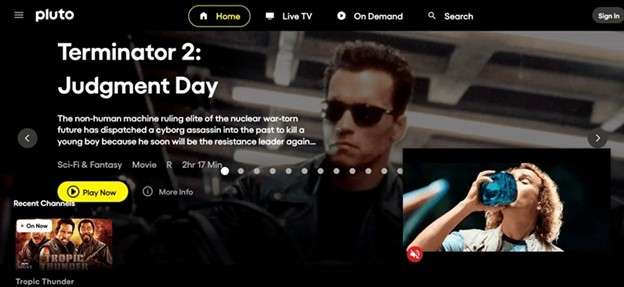 movie sites like 123movies pluto tv