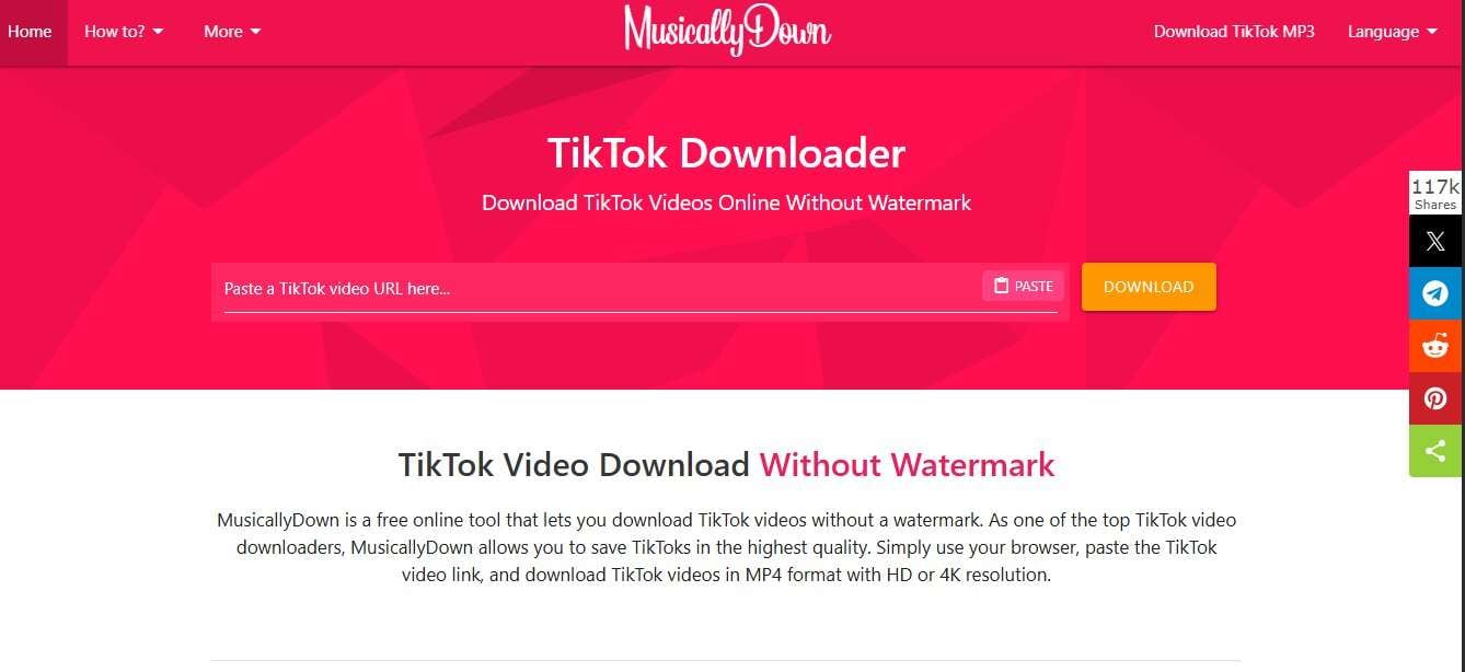 musicallydown download tiktok audio without watermark