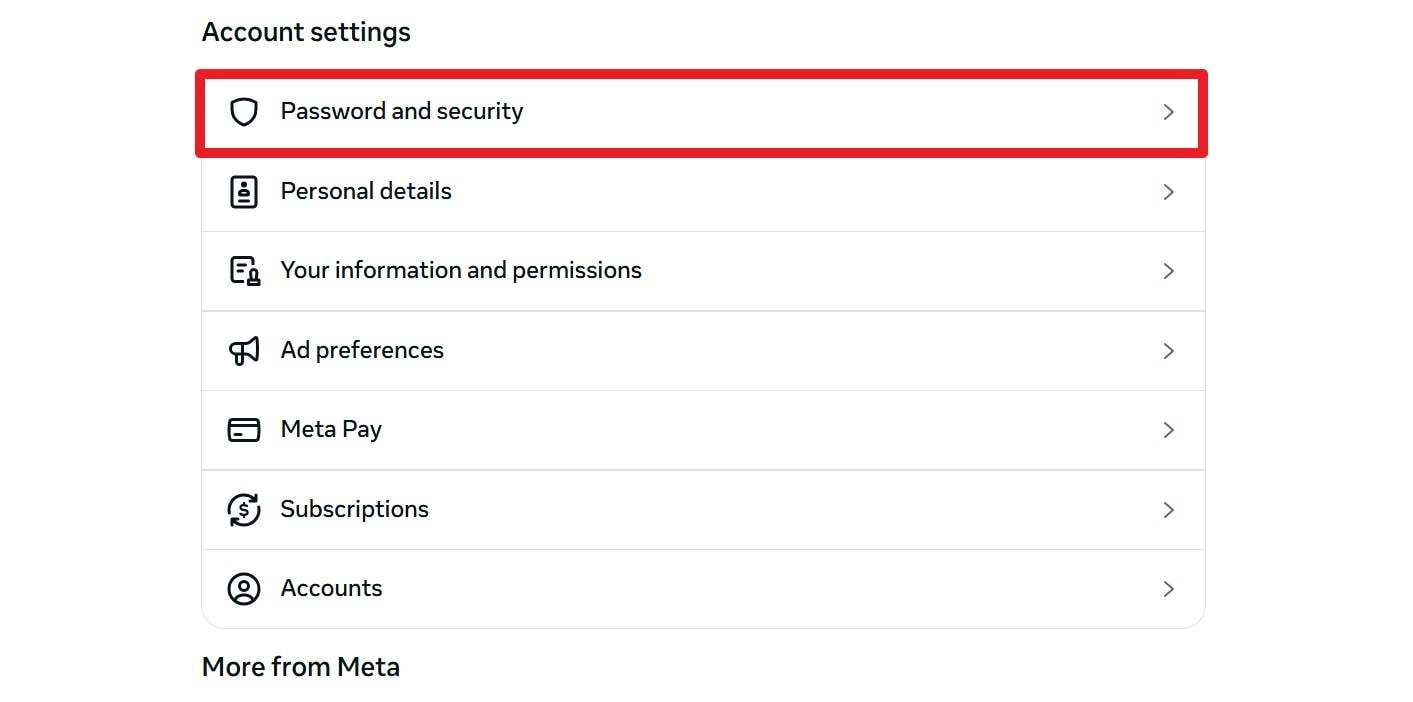 pick password and security option