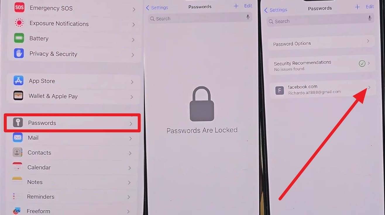 how can i view my facebook password