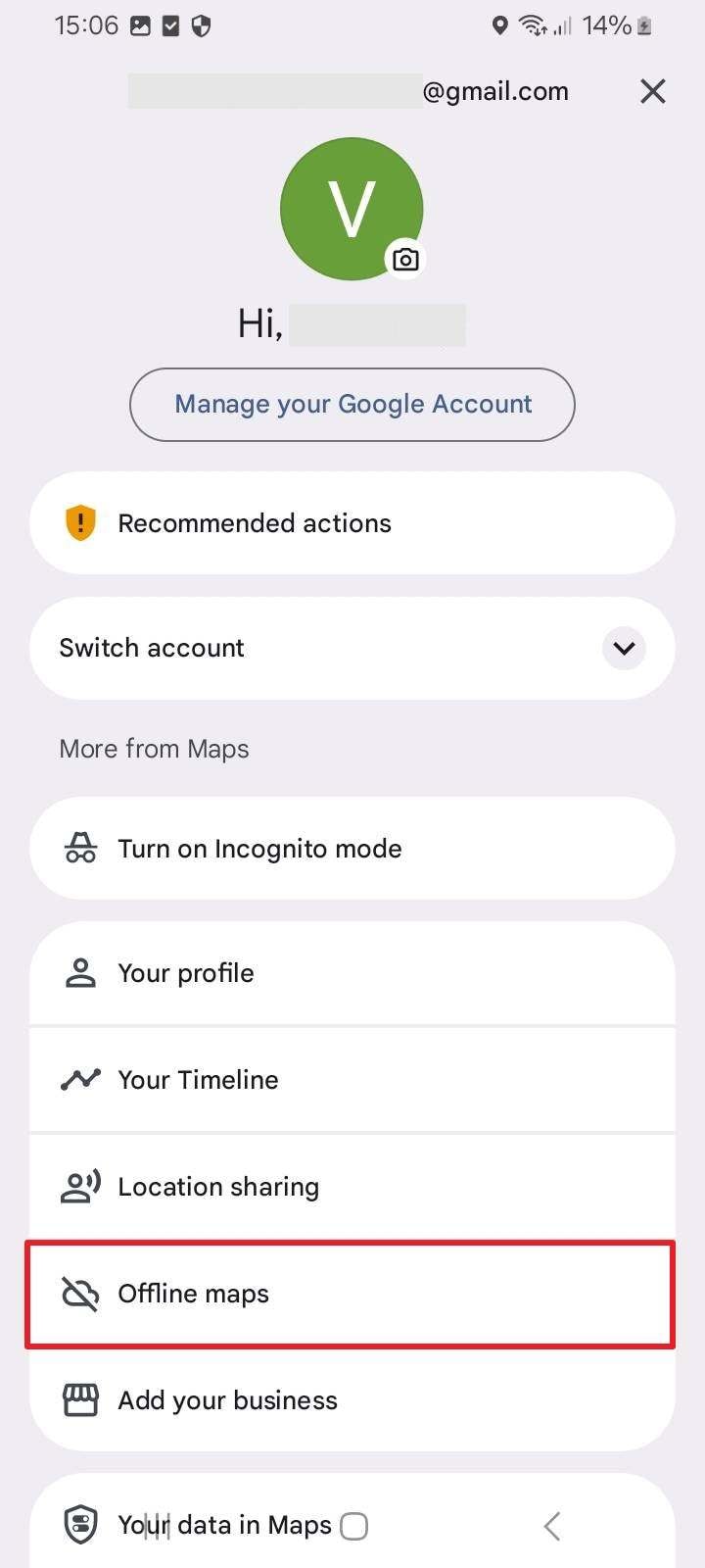 access profile on google map
