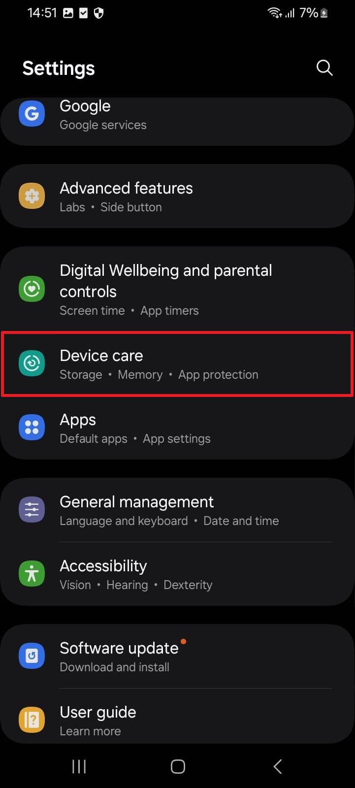 access android device care