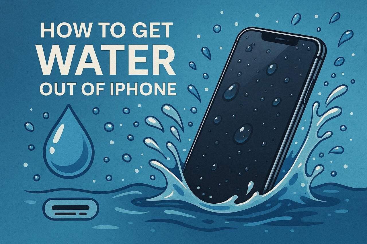 how to get water out of iphone