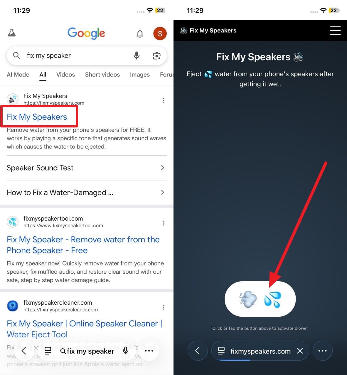 how to get water out of iphone charging port