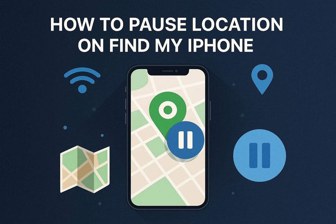 how to pause location on find my iphone