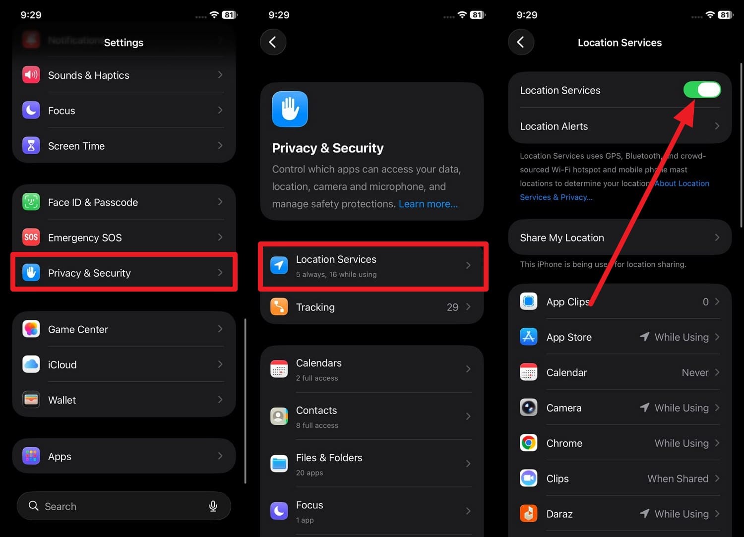 how to pause my location on find my iphone