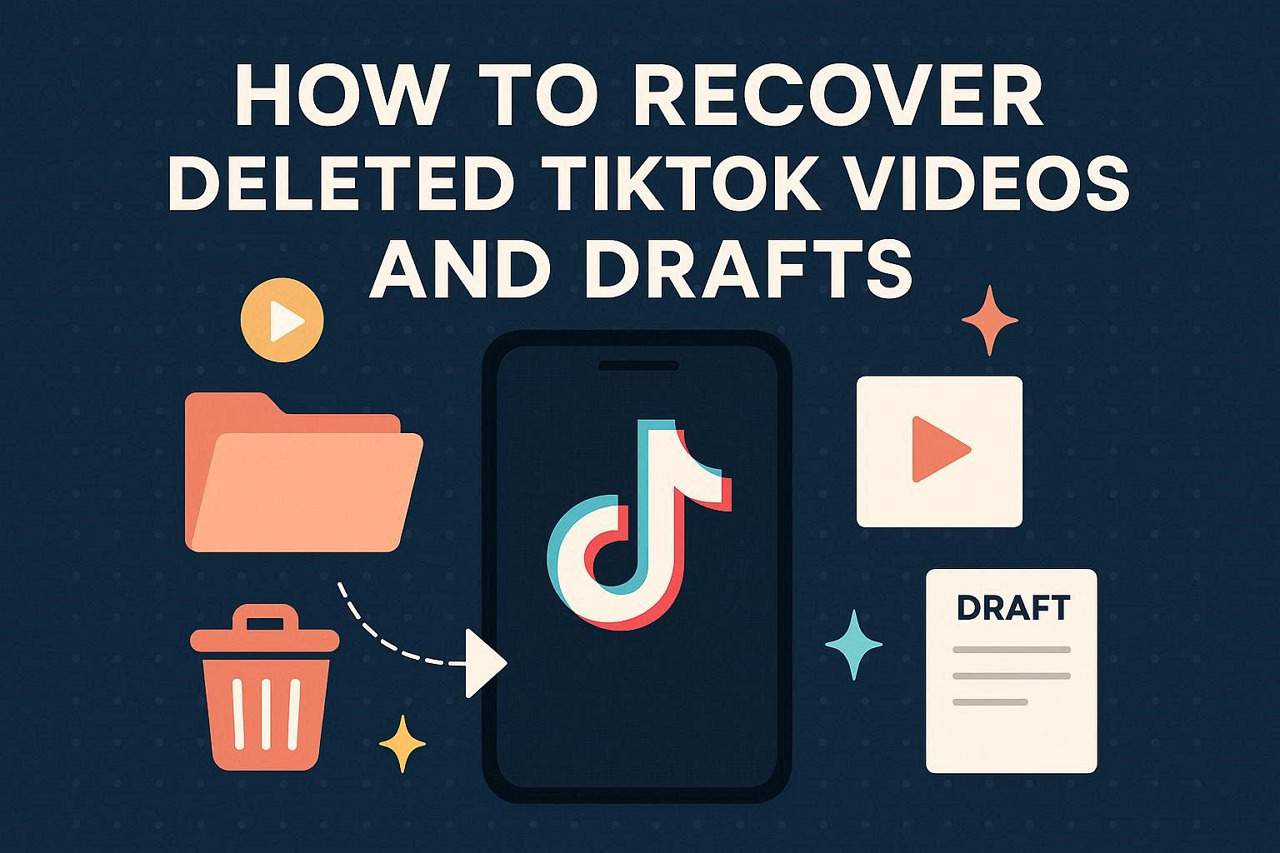 TikTokの削除された動画を復元する方法のイメージ