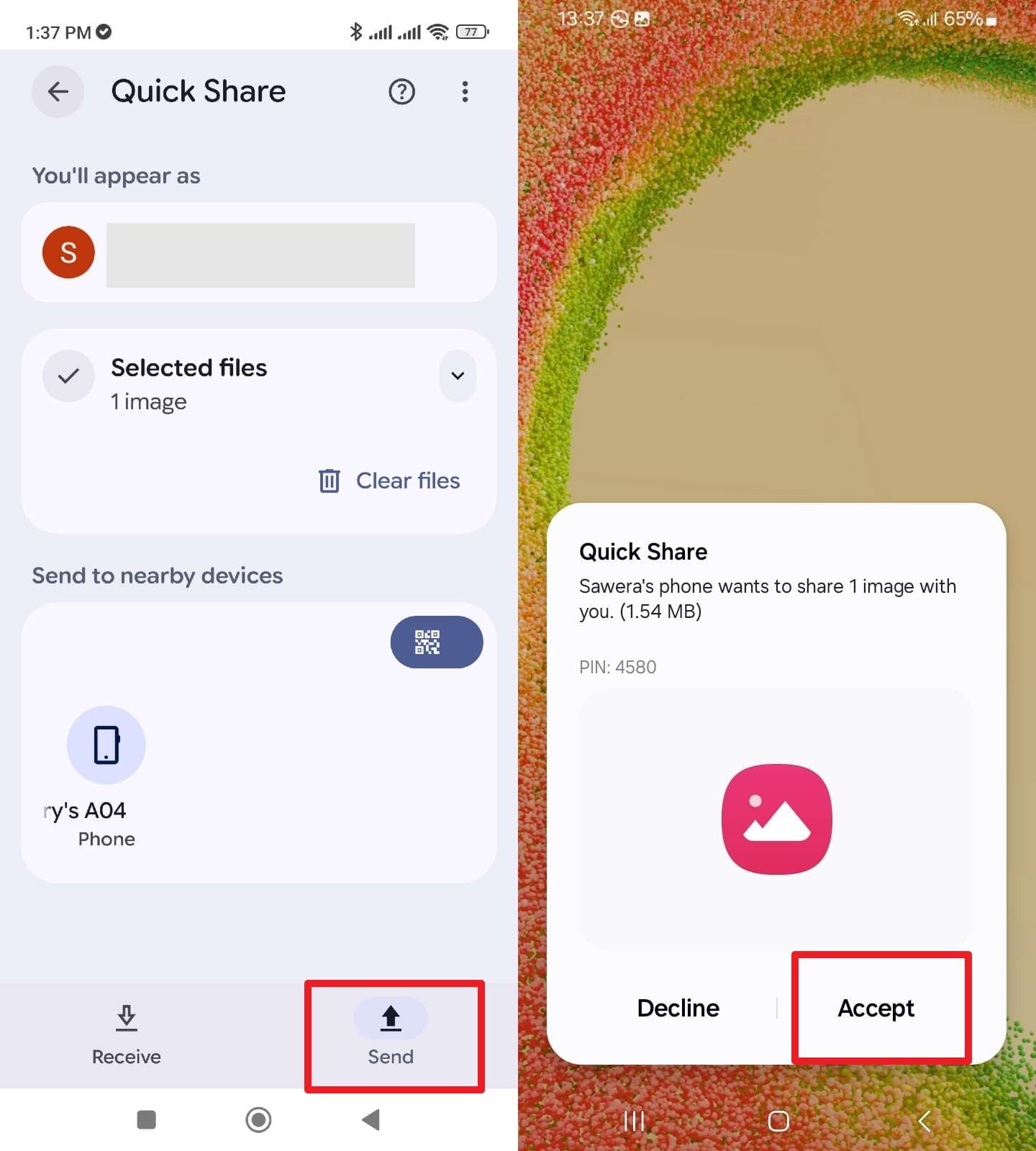 accept the data to s26