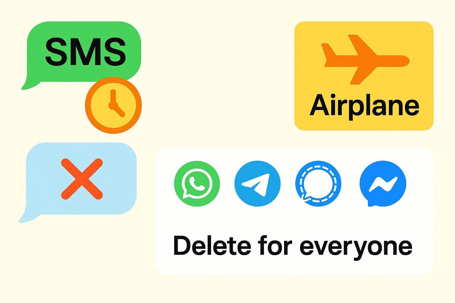 can i unsend a text message on android