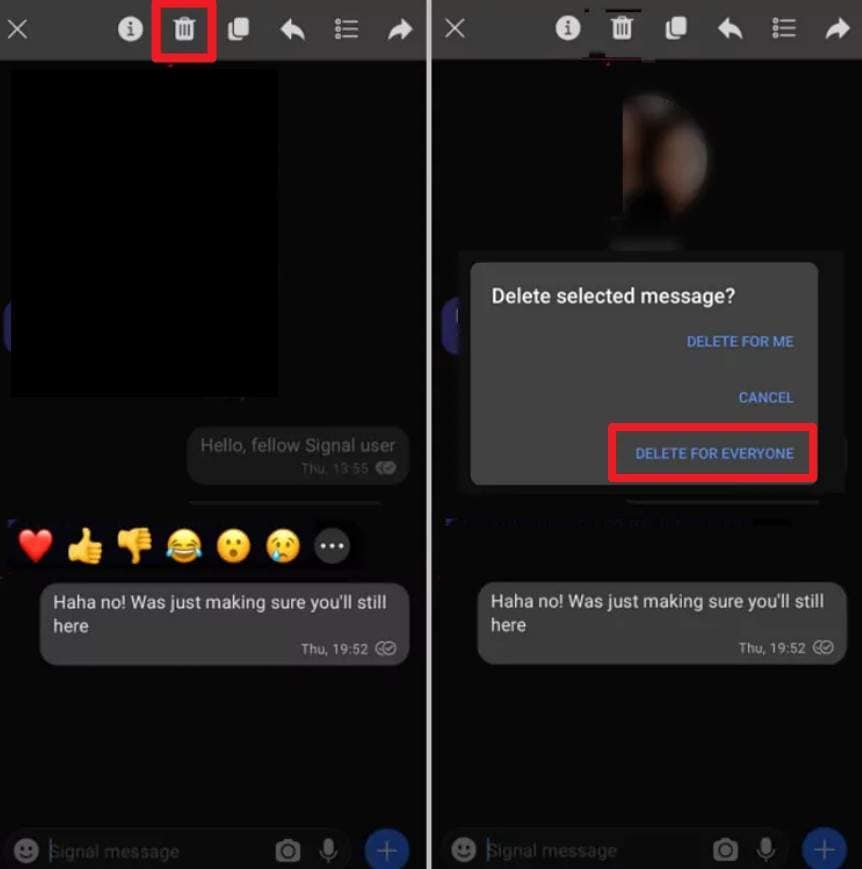 choose delete for everyone