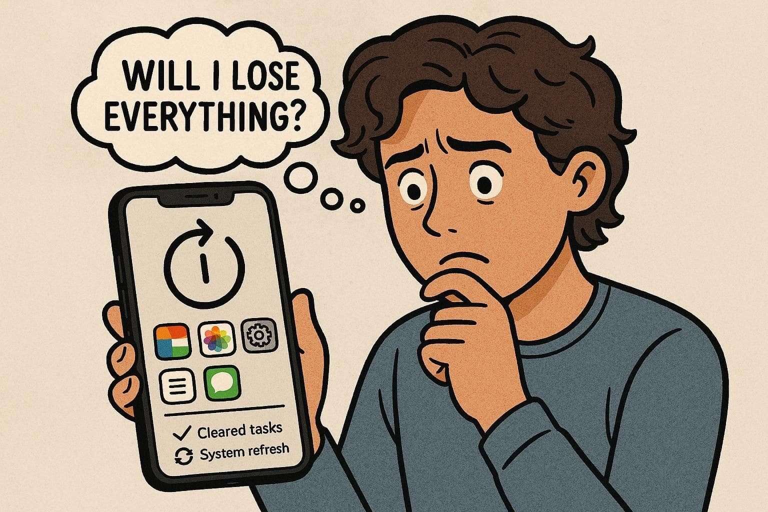 what happens when you restart your iphone