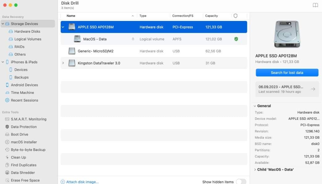 disk drill recovery software