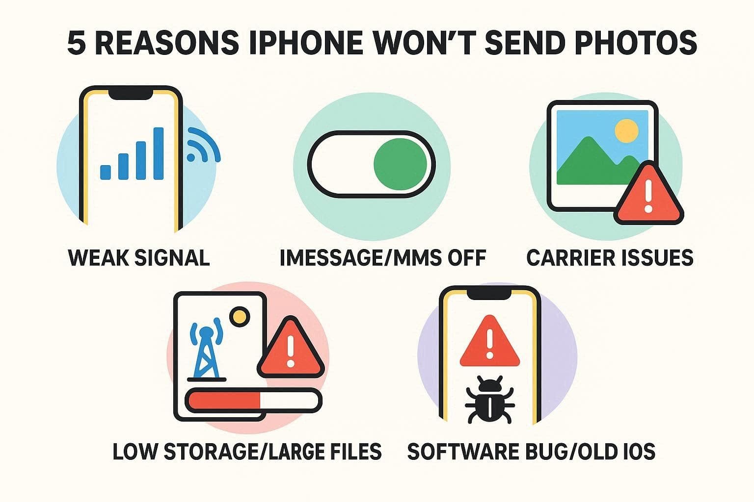 iphone not sending photos