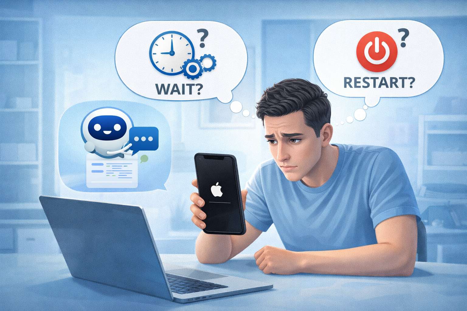 iphone stuck on apple logo after update: ai prompt guide | dr.fone prompt guide