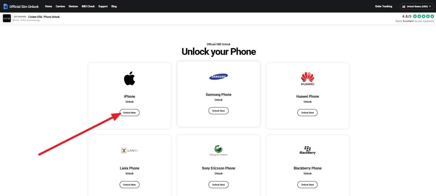 unlock iphone carrier free online