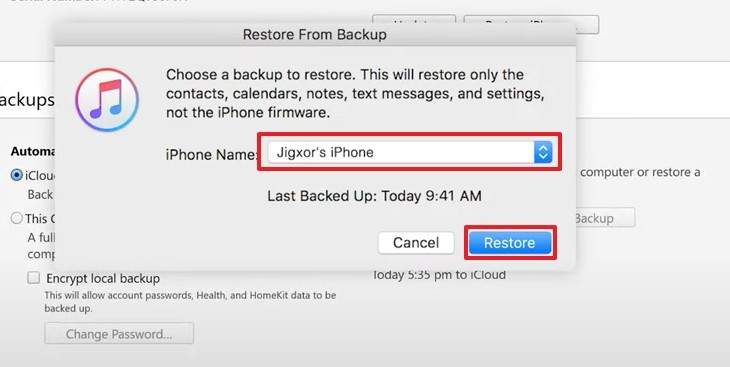 new iphone restore from icloud time remaining estimating