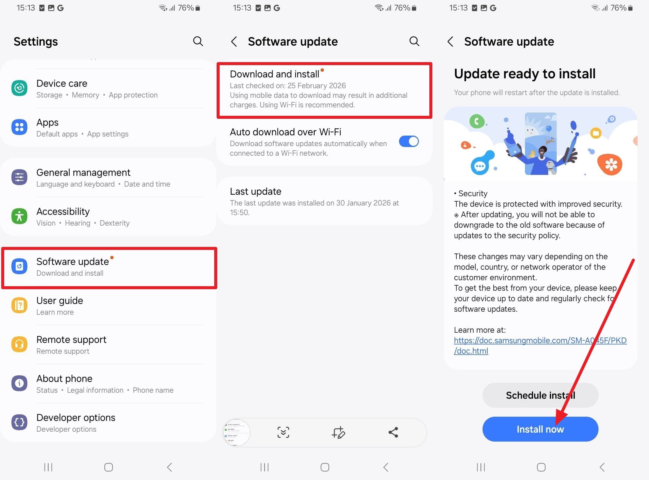 s26 battery not charging