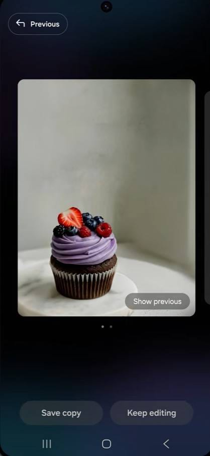 photo assist tools in s26 camera