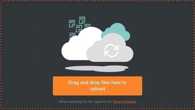tezfiles drag and drop interface