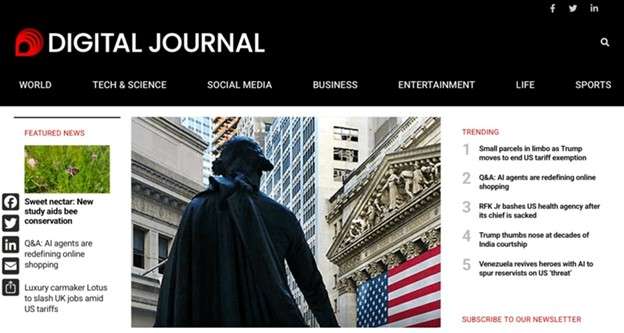 digital journal web page