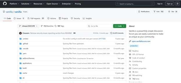 github interface