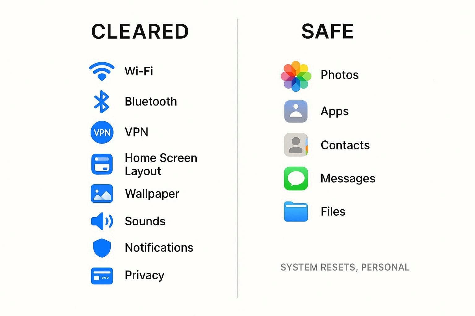 what does iphone reset all settings do