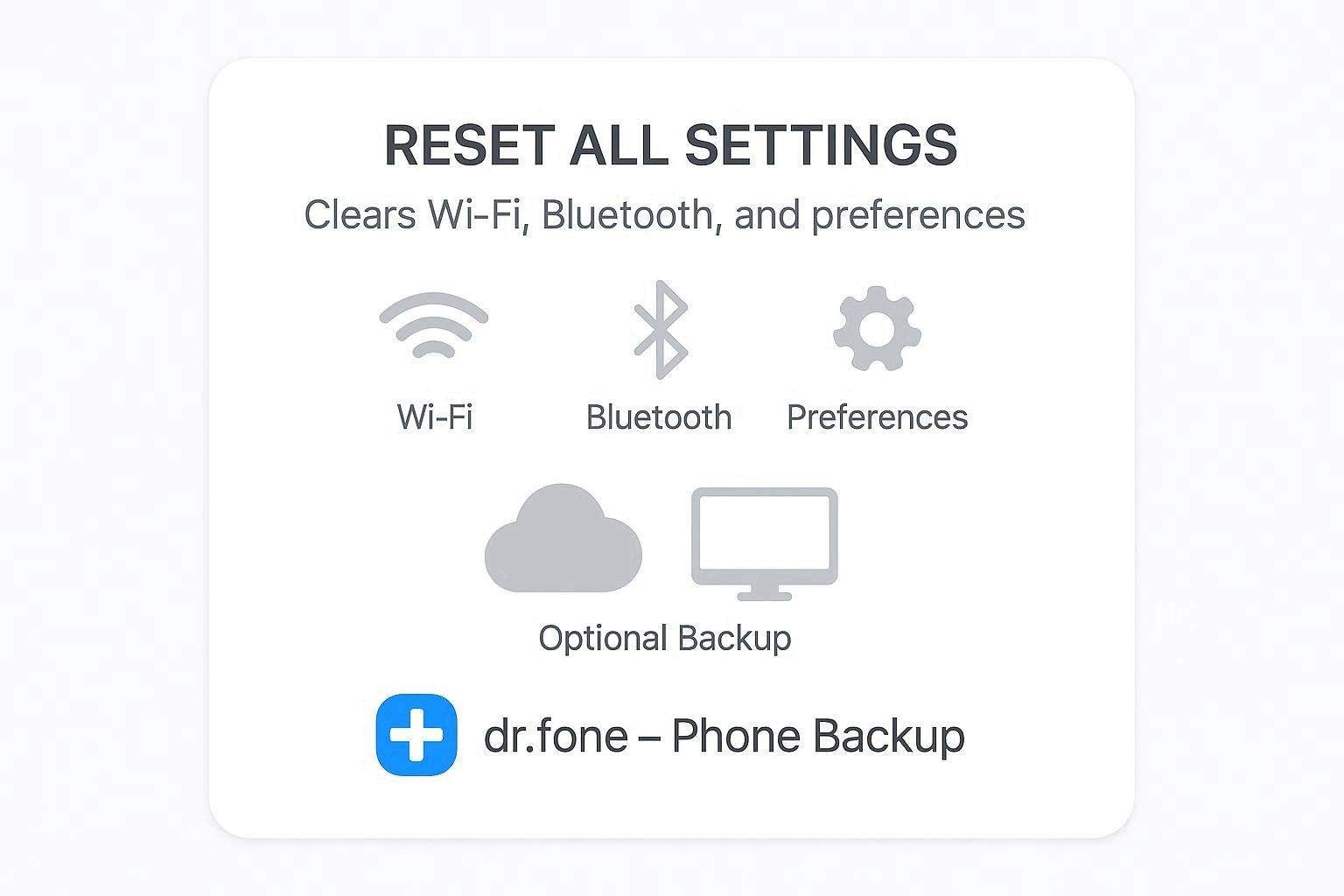 what does reset all setting do on iphone