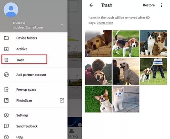 recover data from android via cloud backup