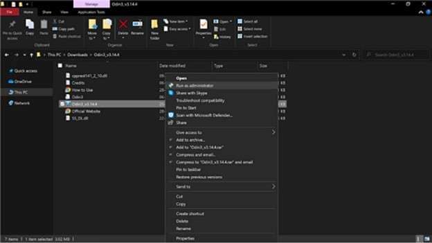 launch the frp bypass odin tool