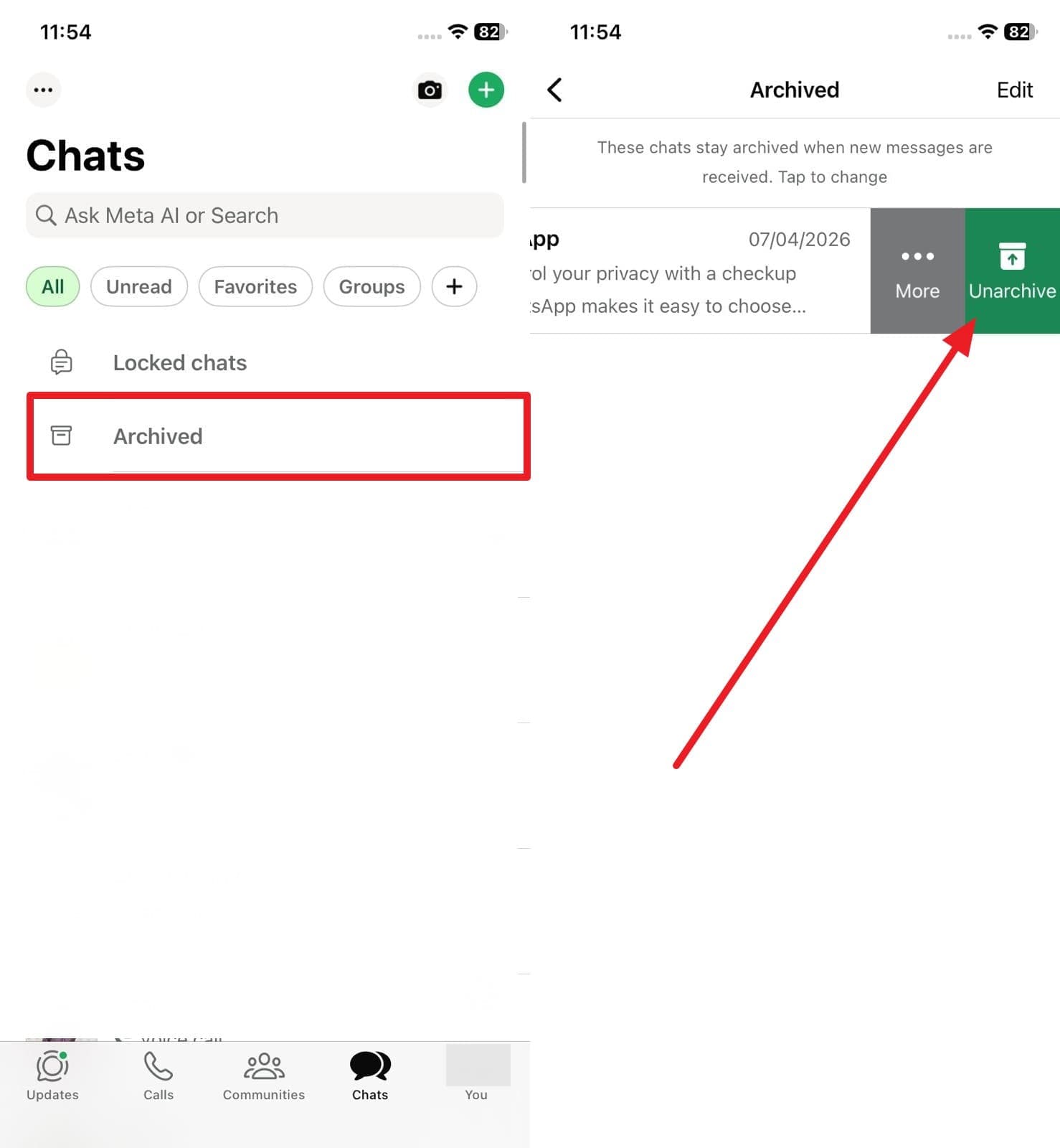 i accidentally deleted whatsapp chat
