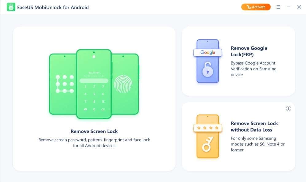 easeus android unlock tool