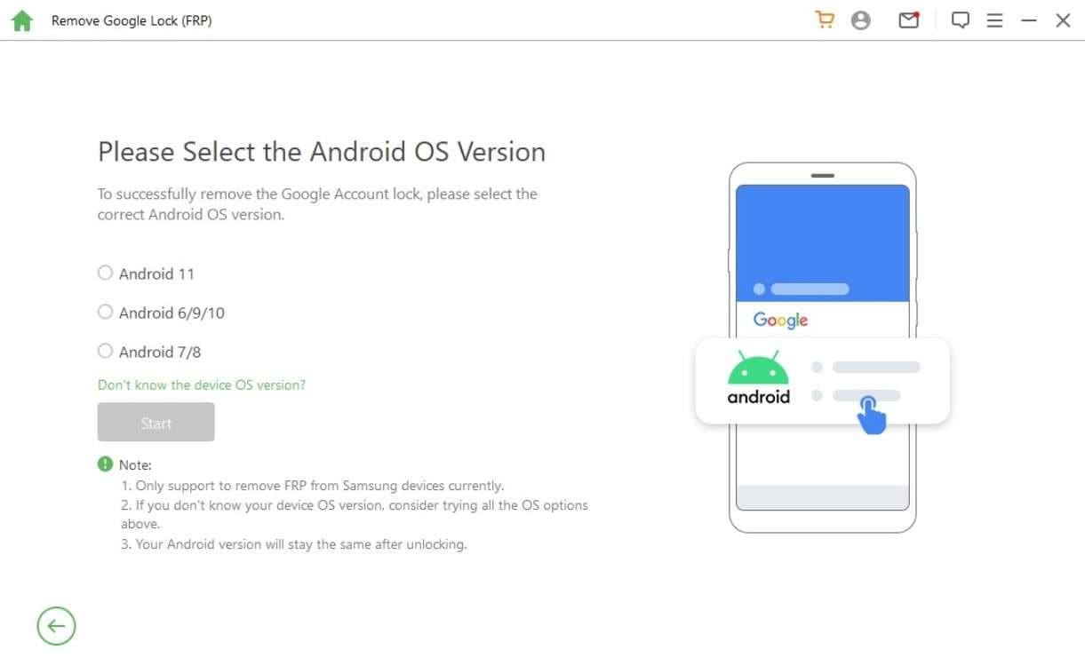 choose the android model