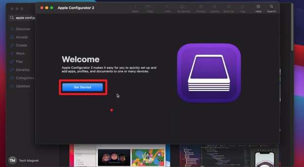 click on get started