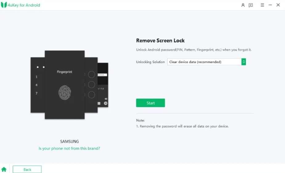 4ukey screen unlock tool