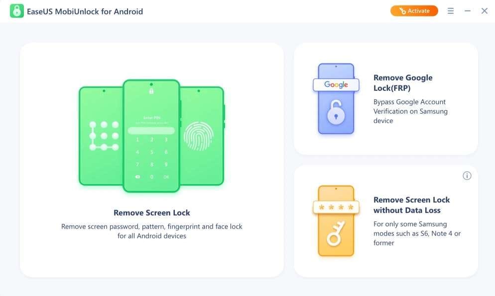 easeus screen unlock android tool