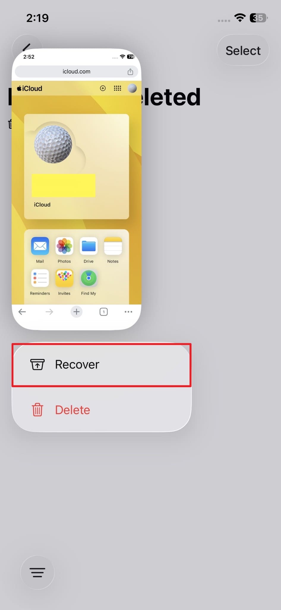 how to retrieve deleted photos from icloud