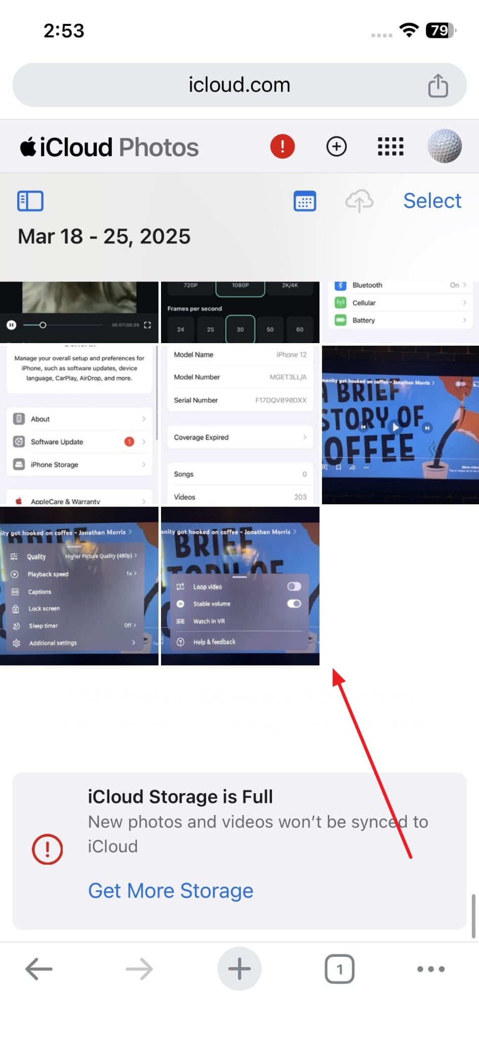 choose photo to recover