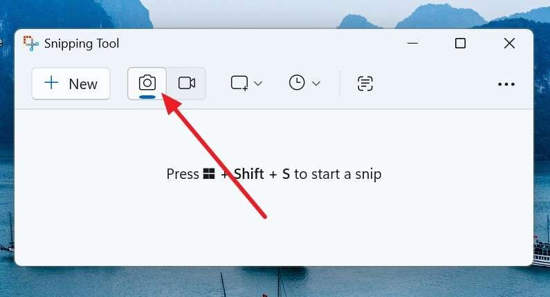 choose the camera icon to capture