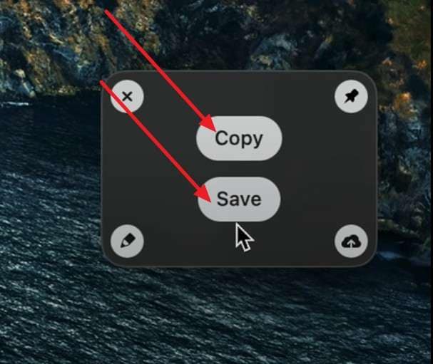 choose to save or copy