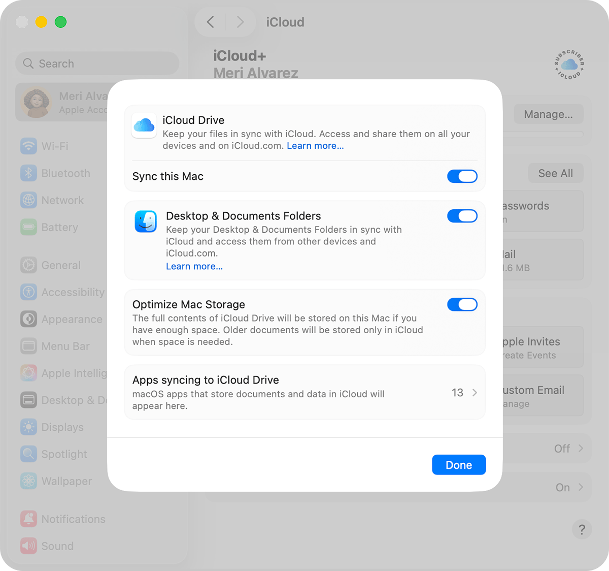 enable icloud drive on mac