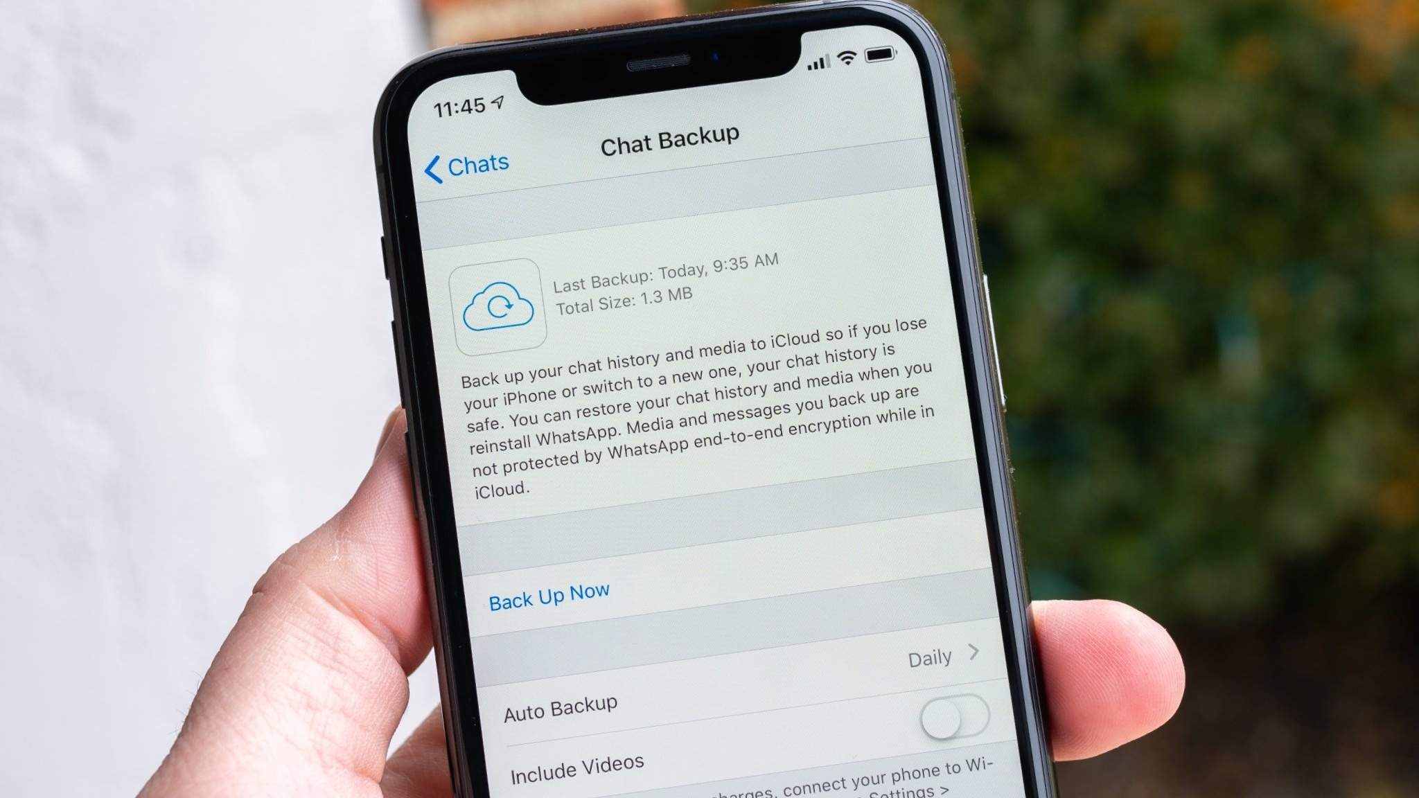 how to backup whatsapp to icloud