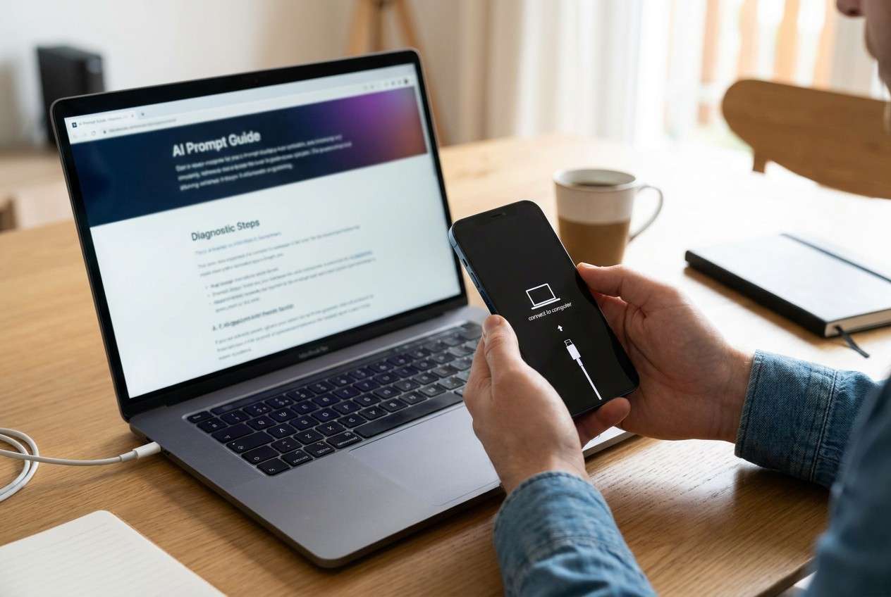 iphone stuck in recovery mode after update: ai prompt guide | dr.fone prompt guide